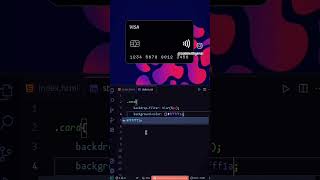 How to create an Animated ATM card using Html , Css and JavaScript ✨ #shorts #viral #coding #foryou