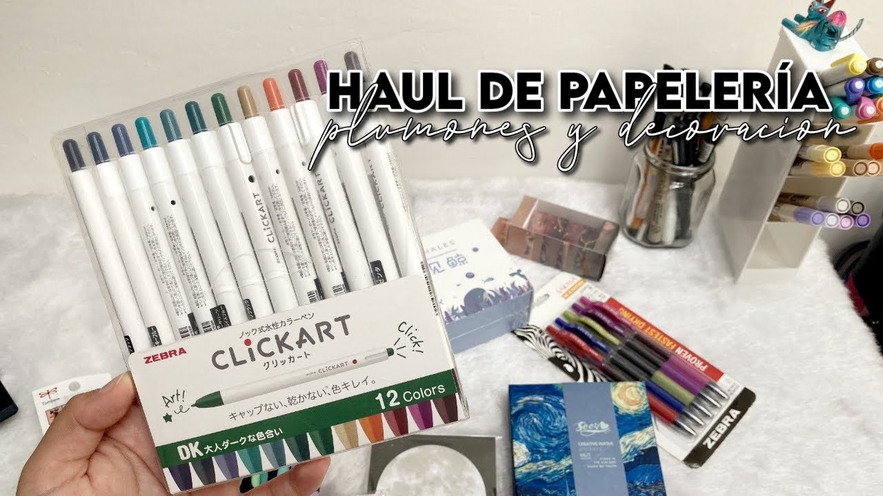 HAUL DE PAPELERÍA ⭐️ probando NUEVOS PLUMONES / thelma study ✨