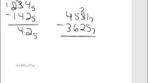 Subtracting in other bases