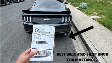 BEST MOD YET!! Weighted Shift Knob for my 2017 Mustang GT!! *POV*