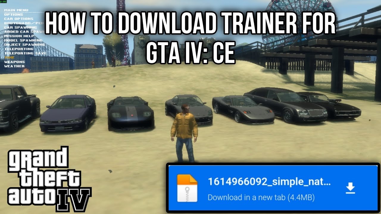 How to install Simple Native Trainer for GTA IV Complete Edition 💯 ...