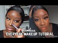 flawless everyday makeup tutorial | detailed + in depth | soft glam for dark skin