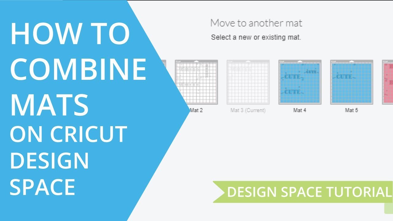 Combining Mats in Cricut Design Space - How to Move Designs on Mats & How  to Combine Two Mats 