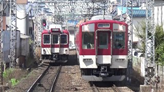 【準急通過＆普通到着】近鉄南大阪線 6400系＋6020系 大阪阿部野橋行き準急 6620系＋6400系 藤井寺行き各駅停車 高見ノ里駅