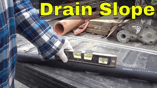 the proper slope for drain pipe-plumbing basics