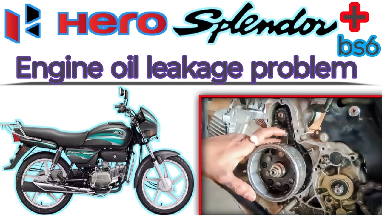 Hero Splendor Plus bs6 ‼️ engine oil leakage problem 🔄⤵️ 