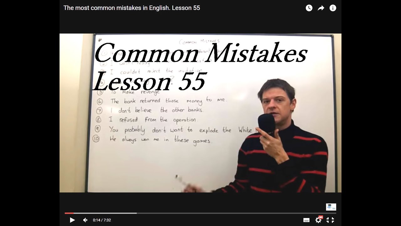 English Clubbers on X: The most common mistakes Learn English