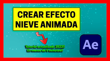 💥 Como CREAR efecto nieve ❄️ en After effects (SIN PLUGINS) - Tutorial actualizado 2022 💥