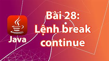 Java - 28: Lệnh break, continue