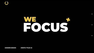 Kinetic Titles 4.0 | After Effects | After Effects template - Envato elements