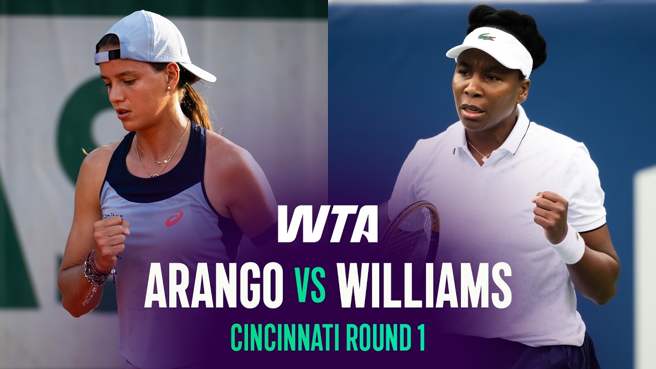 Emiliana Arango vs. Venus Williams | 2026 Cincinnati Round 1 | WTA Match Highlights