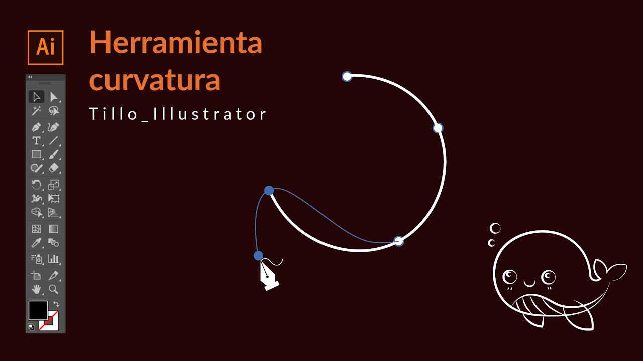 Herramienta curvatura con illustrator - YouTube