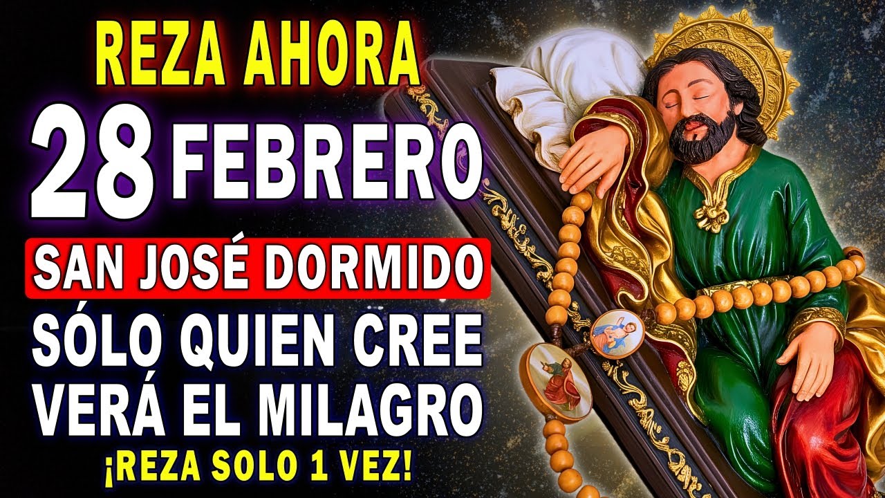 ESTA NOCHE REZA ESTO 😴 SAN JOSÉ DORMIDO cuidará tu HOGAR mientras DUERMES 🙏