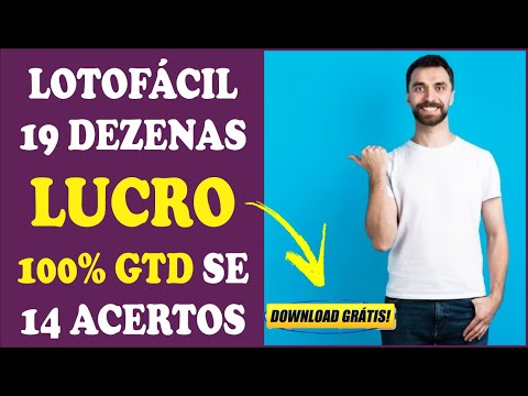 Método Lotofácil 19 dezenas - Acerte 14 dzns sorteadas e Tenha Lucro 100% Garantido - BAIXE GRÁTIS !