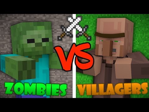 ZOMBIES VS VILLAGERS - Minecraft