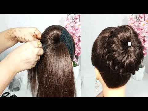 Easy Juda Bun Hairstyle For Wedding Cute Hairstyle Juda