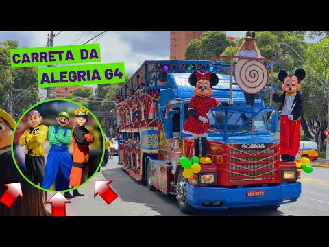 Semana do Freguês: Personagens e carreta da alegria seguem