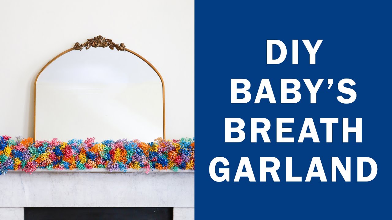DIY Colorful Baby's Breath Garland 