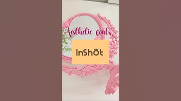 How to add aesthetic fonts in Inshot. #videoediting #editing #editingtutorial #contentcreation