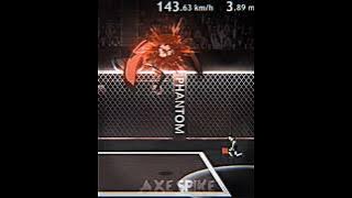 Game VS Real Life 😐🔥 | The Spike Cross Volleyball Jump Serve! #volleyball #thespike #shorts