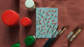 Simple Floral Painting - Card Making - Pattern Making - Floral Pattern