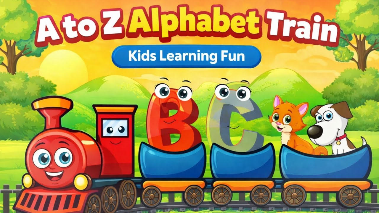  A to Z Alphabet Train 🚂 | ABC Song for Kids | Learn Alphabets with Fun | Kids Learning Video ✨️
