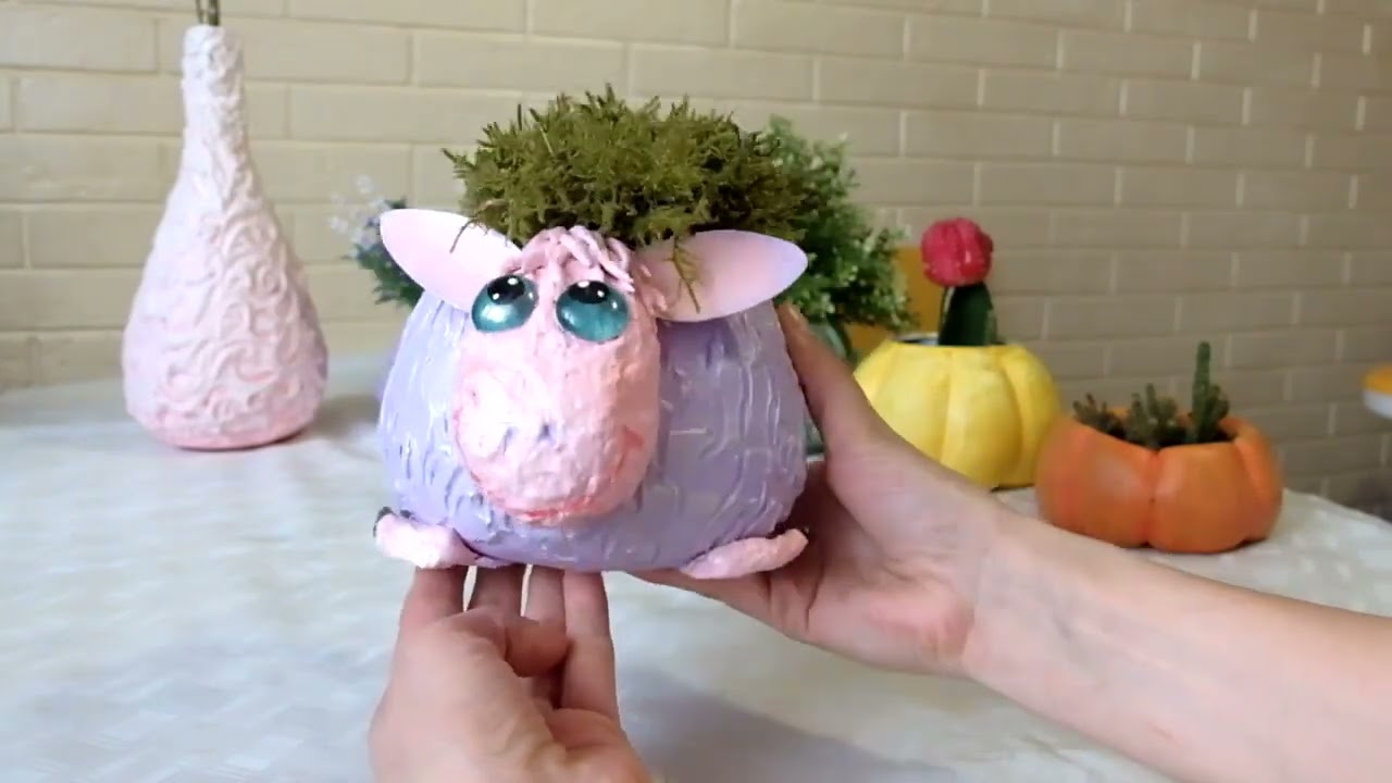 DIY Concrete Flower Pot / Cement Ideas