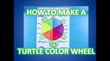 How to Draw a TURTLE COLOR WHEEL