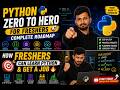 Python Zero to Hero for Freshers 🚀 | Complete Roadmap | How Freshers Can Learn Python &amp; Get a Job 🔥