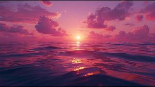 Interstellar Calm Waves — 4K Relaxing Loop | Ocean, Sunset, Soft Ambient Motion screenshot 2