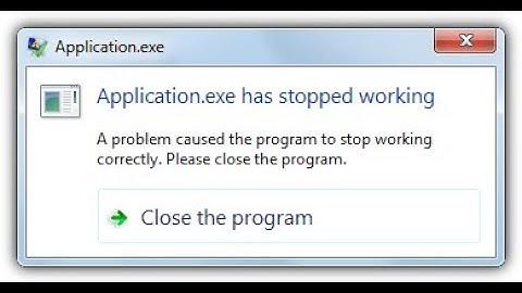 A problem caused the program to stop working correctly. Fix the exe file or internet explorer