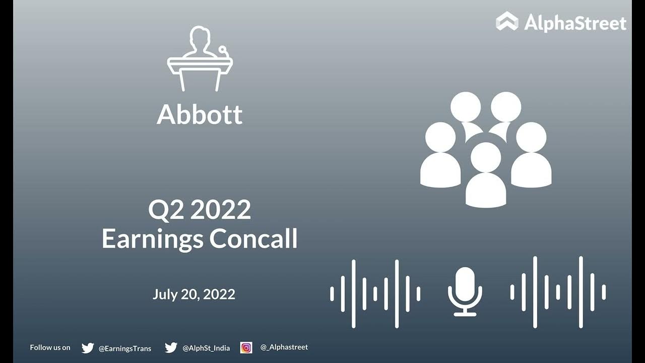 ABT Stock Abbott Q2 2022 Earnings Call YouTube
