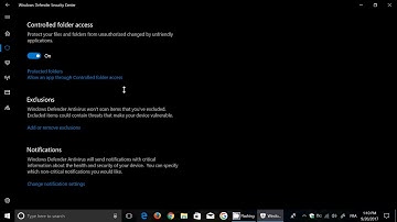 Windows 10 Fall creators update feature highlight Prevent ransomware with Controlled Folder Access