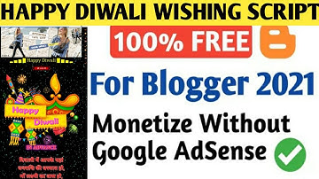 Happy Diwali Pro Wishing Script For Blogger 2021 | Festival Wishing Website Script Free Download