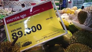 【一游记】国内榴莲贵到吃不起，在越南超市看到榴莲价格，心里乐开了花 2019-05-15