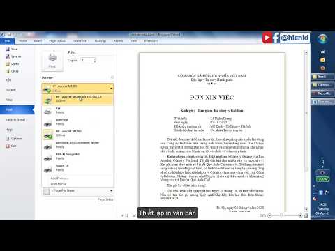 Ví dụ 1 - Tạo đơn xin việc với Microsoft Word 2010 - 2013 - 2016 | Foci