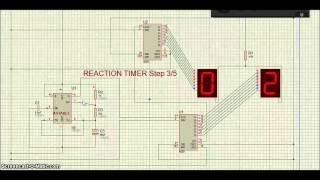 Proteus - IC 4026 - Reaction Timer Circuit