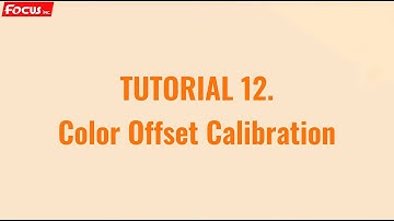 FOCUS ATLAS 1311 UV PRINTER TUTORIAL 12 Color offset & Bidirection calibration