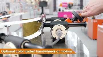 igus® modular gearbox system for line adjustment application