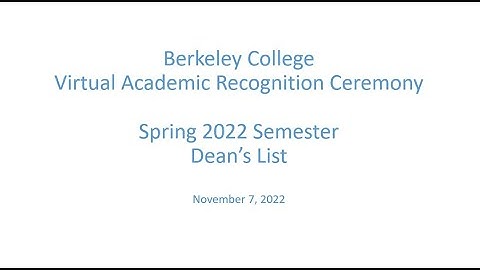 Spring 2022 Dean