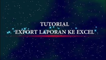 Tutorial Export ke Excel Pada Framework CodeIgniter