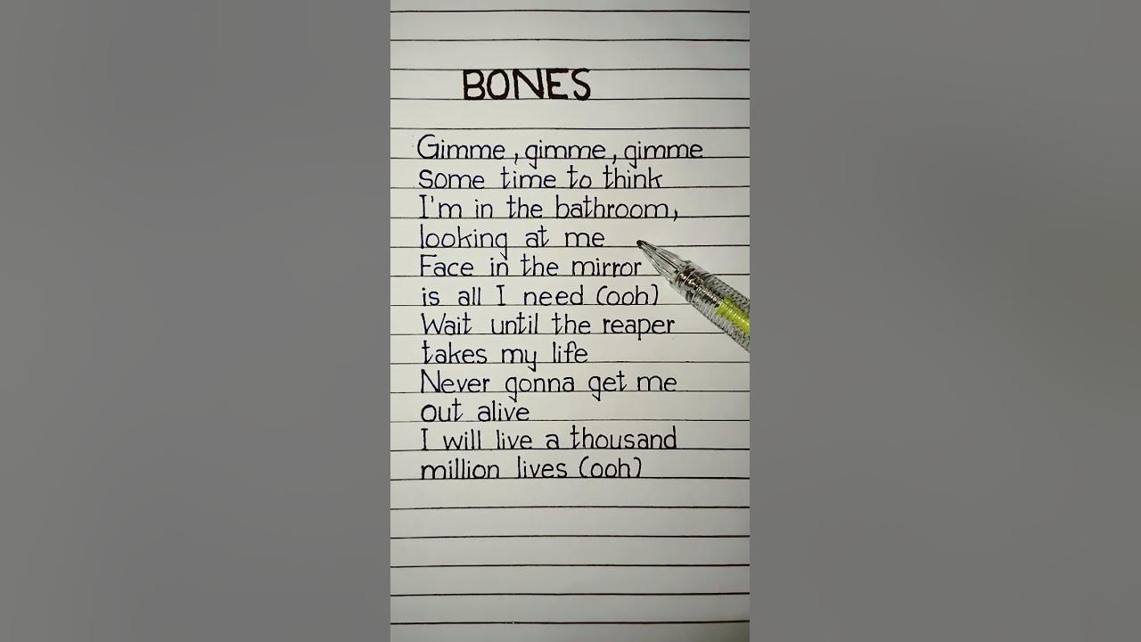 imagine dragons bones lyrics part 1 #imaginedragons #bones #lyrics
