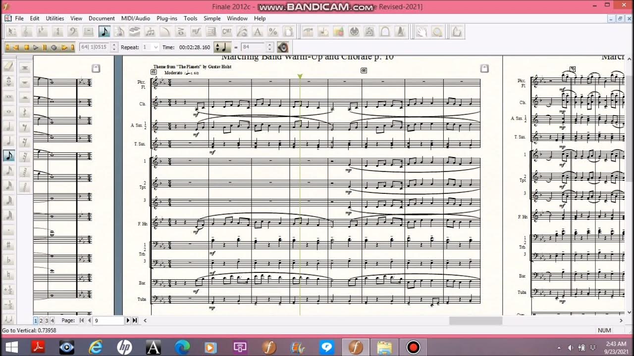 Marching Band Warm Up and Chorale Revised 2021 YouTube