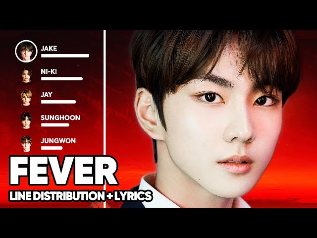 [Updated] ENHYPEN - FEVER (Line Distribution + Lyrics Color Coded) class=