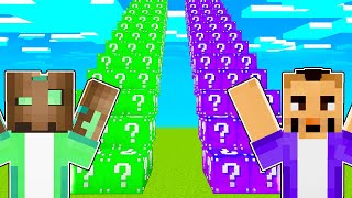 Download Lagu Jugamos en una escalera de LUCKY BLOCKS en Minecraft! MP3