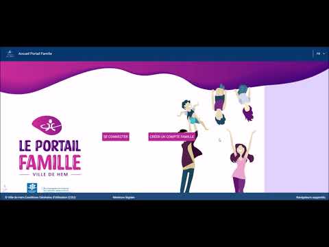 Tuto Mise à jour de votre compte Portail famille de Hem