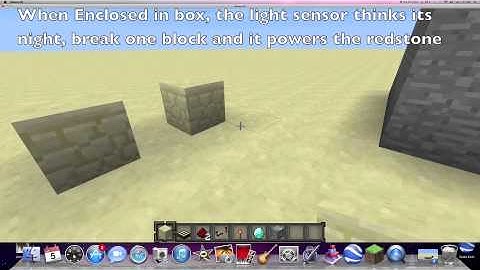 Minecraft: Trap Using Light Sensor in Minecraft Snapshot 13w01b