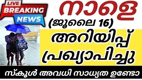 അവധി സാധ്യത 2 ജില്ലകളിൽ|SCHOOL HOLIDAY NEWS  | KERALA RAINFALL