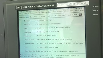 How to change nav / met area in jrc sat c | sat c | nav area