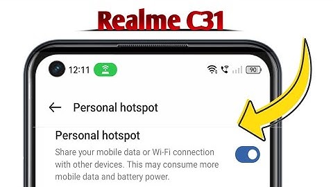 Hotspot Not Working on Realme C31 Problem Solved